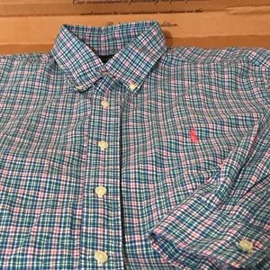 Ralph Lauren Button Down L/S Striped Shirt Size L